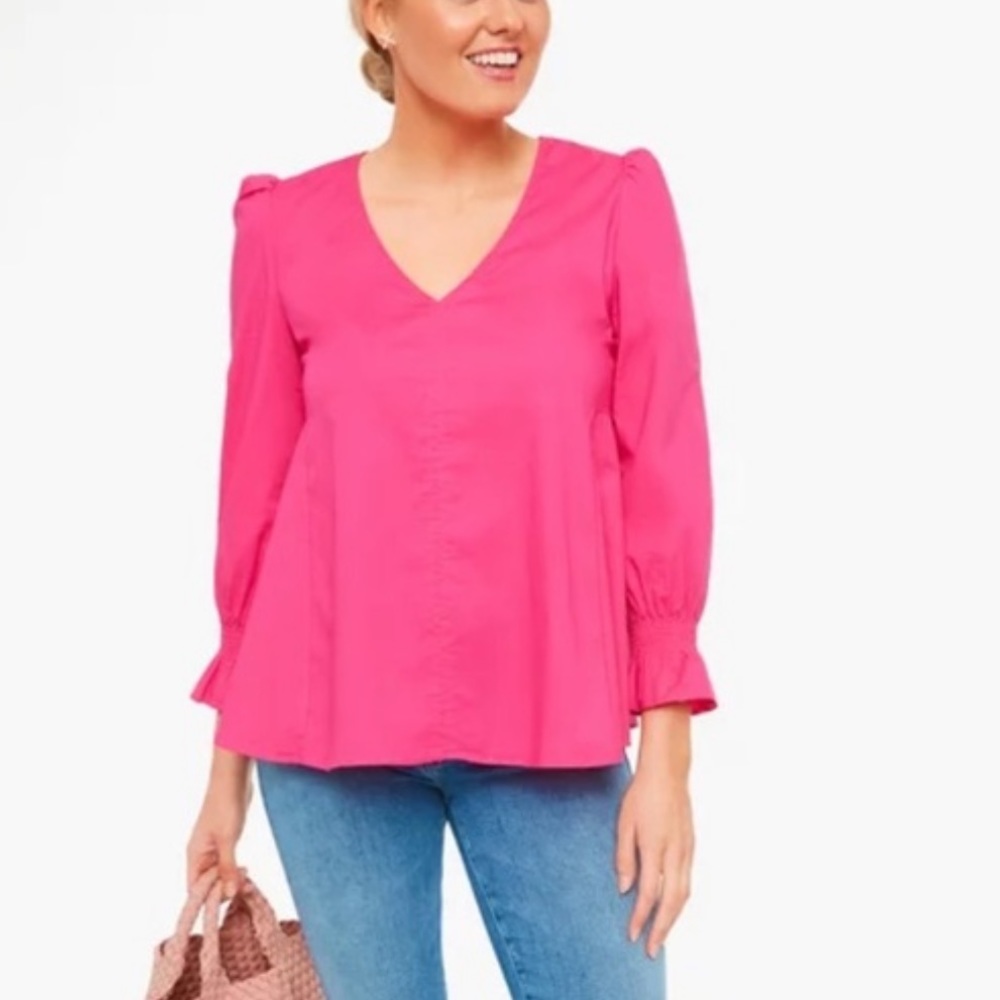 Brand new Tuckernuck Easton blouse pink size small